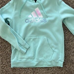 Adidas Kids Light Green Hoodie